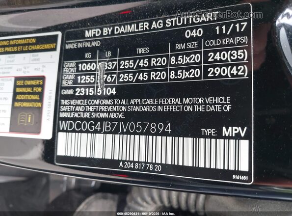 WDC0G4JB7JV057894 2018 MERCEDES-BENZ GLC CLASS Black Engine compartment view