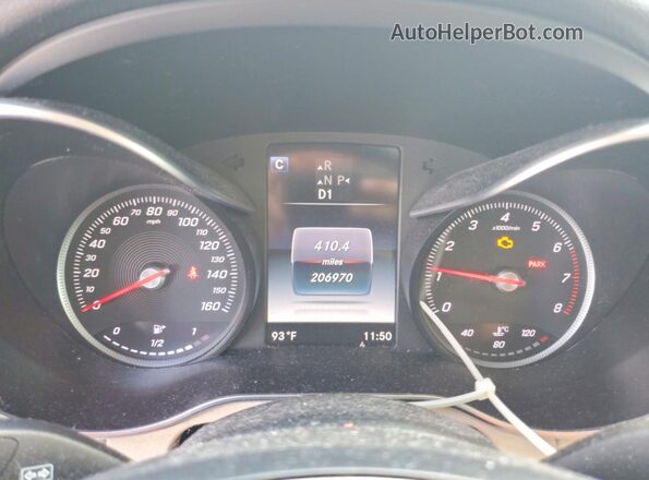 WDC0G4JB8GF113490 2016 MERCEDES-BENZ GLC-CLASS Silver Vista del cuadro de instrumentos