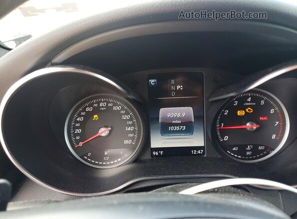 WDC0G4JB9HF128758 2017 MERCEDES-BENZ GLC-CLASS Black ხელსაწყოთა პანელის ხედი