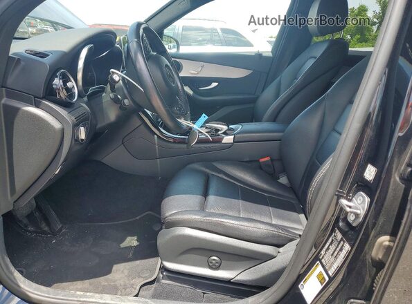 WDC0G4JB9HF128758 2017 MERCEDES-BENZ GLC-CLASS Black წინა სალონის ხედი