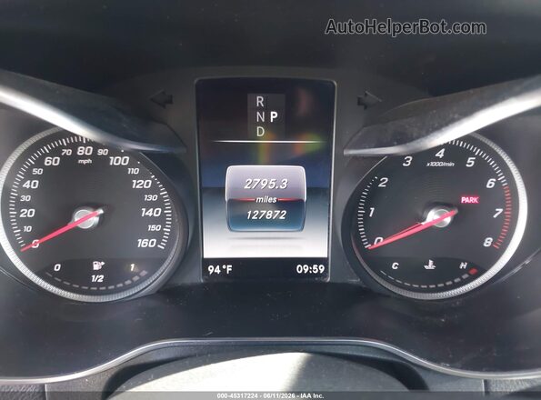 WDC0G4JB9KV146934 2019 MERCEDES-BENZ GLC 300 White Հետևի նստատեղերի տեսք