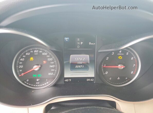 WDC0G4KB0JV019146 2018 MERCEDES-BENZ GLC-CLASS Blue Սարքավորումների վահանակի տեսք