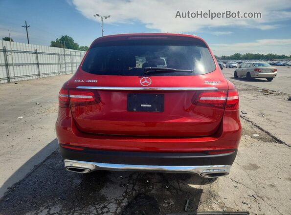 WDC0G4KB2JV096536 2018 MERCEDES-BENZ GLC-CLASS Red Вид ззаду