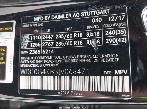 WDC0G4KB3JV068471 2018 MERCEDES-BENZ GLC 300 Black Vista del compartimento del motor