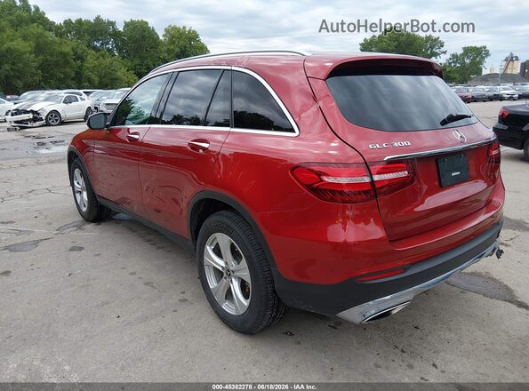 WDC0G4KB3JV105745 2018 MERCEDES-BENZ GLC 300 Red Rear left