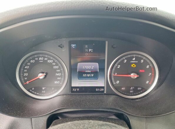 WDC0G4KB4GF054307 2016 MERCEDES-BENZ GLC-CLASS White Instrument cluster view