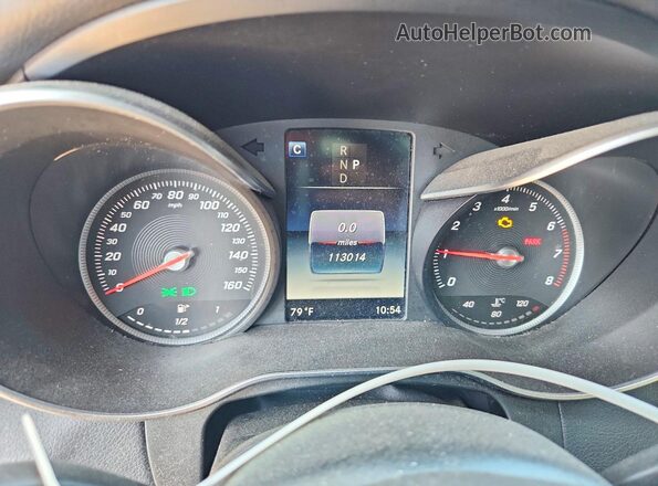 WDC0G4KB4HF118489 2017 MERCEDES-BENZ GLC-CLASS Blue Instrument cluster view