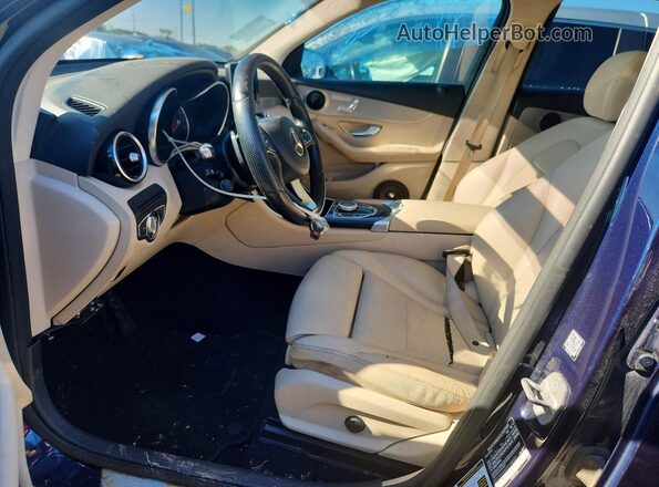 WDC0G4KB6HF148559 2017 MERCEDES-BENZ GLC-CLASS Синий Вид салона спереди