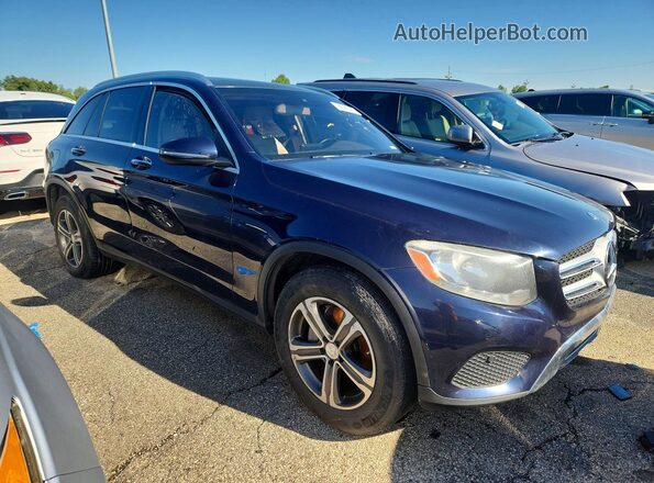WDC0G4KB6HF148559 2017 MERCEDES-BENZ GLC-CLASS Синий Передняя правая четверть