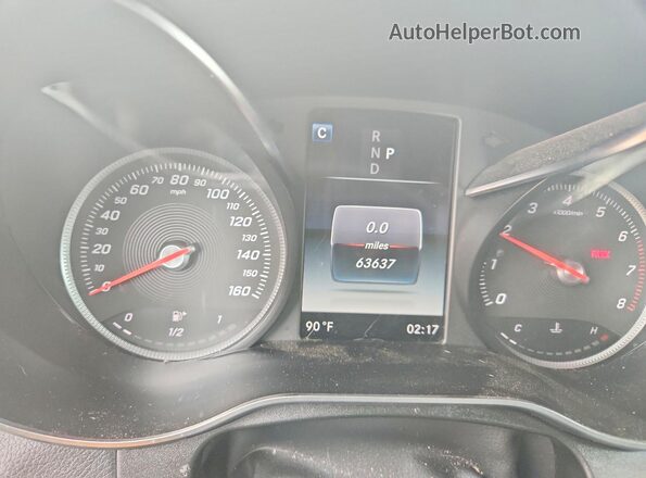 WDC0G4KB6KV125828 2019 MERCEDES-BENZ GLC-CLASS Gray Вид щитка приладів