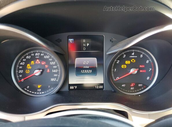 WDC0G4KB8HF137689 2017 MERCEDES-BENZ GLC-CLASS Blue Widok zestawu wskaźników