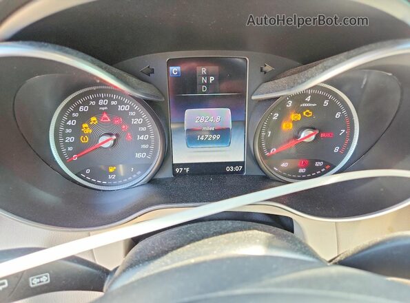 WDC0G4KB8HF258738 2017 MERCEDES-BENZ GLC-CLASS Blue ხელსაწყოთა პანელის ხედი