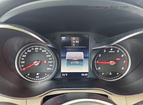 WDC0G4KB8JV026328 2018 MERCEDES-BENZ GLC-CLASS Синий Вид щитка приборов