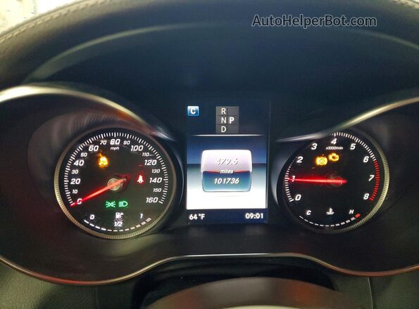 WDC0G4KBXJV016318 2018 MERCEDES-BENZ GLC-CLASS Red Вид щитка приладів