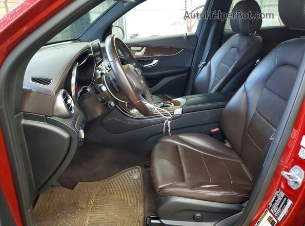 WDC0G4KBXJV016318 2018 MERCEDES-BENZ GLC-CLASS Red Вид салону спереду