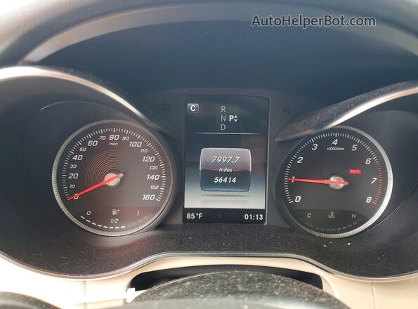 WDC0G4KBXJV074171 2018 MERCEDES-BENZ GLC-CLASS White Instrument cluster view