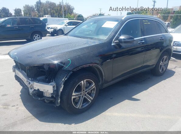 WDC0G5EB2KF592000 2019 MERCEDES-BENZ GLC 350E Black Առջևի ձախ երեք քառորդ տեսարան