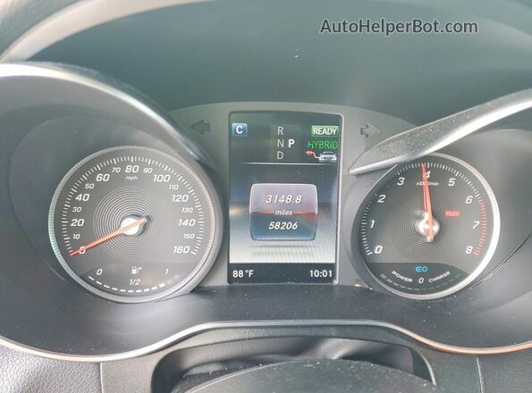 WDC0G5EB4KF581466 2019 MERCEDES-BENZ GLC-CLASS White Vista del cuadro de instrumentos