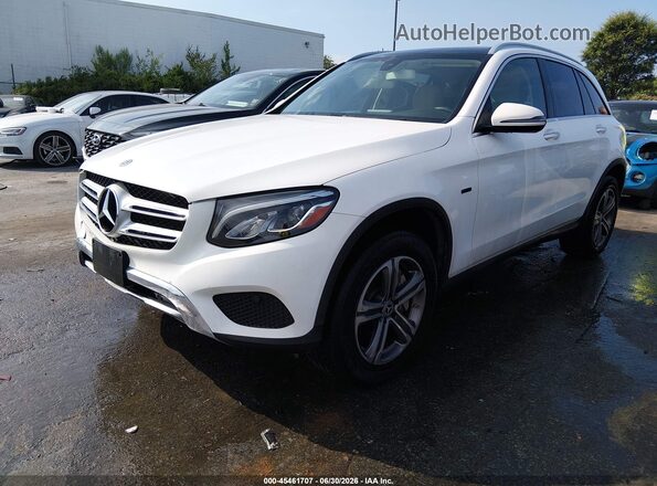 WDC0G5EB9KF632153 2019 MERCEDES-BENZ GLC 350E White წინა მარცხენა ხედი სამი მეოთხედიდან