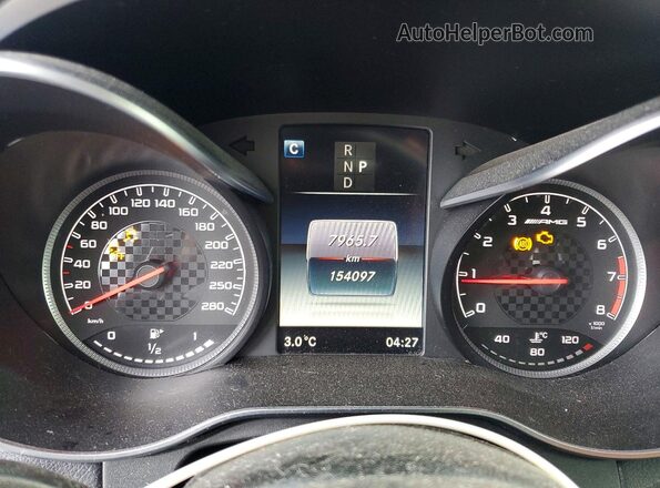 WDC0G6EB6HV000036 2017 MERCEDES-BENZ GLC-CLASS Black Вид щитка приладів