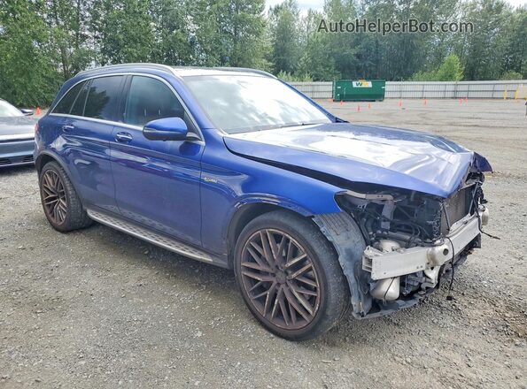 WDC0G6EB8LF732333 2020 MERCEDES-BENZ GLC-CLASS Синий Передняя правая четверть