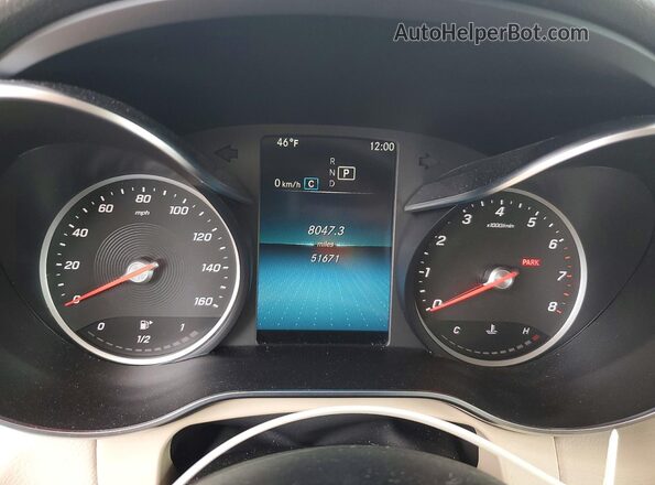 WDC0G8DB2LF711314 2020 MERCEDES-BENZ GLC-CLASS White Widok zestawu wskaźników
