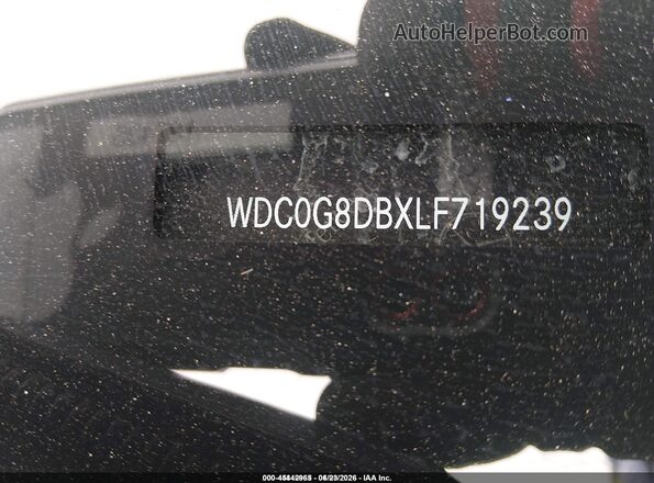WDC0G8DBXLF719239 2020 MERCEDES-BENZ GLC 300 Black Widok komory silnika