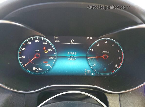 WDC0G8EB3LF689113 2020 MERCEDES-BENZ GLC-CLASS Charcoal Widok zestawu wskaźników