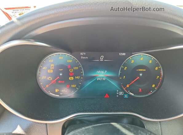 WDC0G8EB7LF699515 2020 MERCEDES-BENZ GLC-CLASS Белый Вид щитка приборов