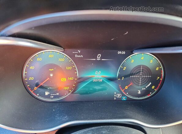 WDC0G8EBXLF709597 2020 MERCEDES-BENZ GLC-CLASS Blue ხელსაწყოთა პანელის ხედი