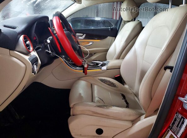 WDC0J4KB0HF233608 2017 MERCEDES-BENZ GLC-CLASS Red წინა სალონის ხედი