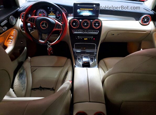 WDC0J4KB0HF233608 2017 MERCEDES-BENZ GLC-CLASS Red წინა პანელის ხედი