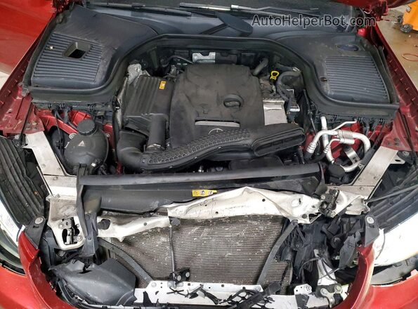 WDC0J4KB0HF233608 2017 MERCEDES-BENZ GLC-CLASS Red ძრავის განყოფილების ხედი
