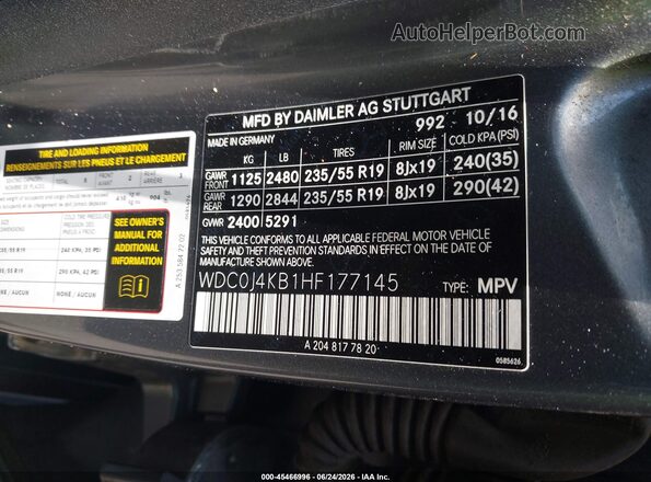 WDC0J4KB1HF177145 2017 MERCEDES-BENZ GLC 300 COUPE Gray Engine compartment view