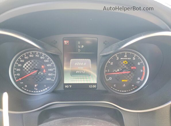 WDC0J6EB4KF664029 2019 MERCEDES-BENZ GLC-CLASS White Vista del cuadro de instrumentos