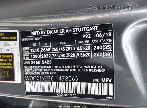 WDC0J6EB6JF478569 2018 MERCEDES-BENZ AMG GLE 43 COUPE Серый Вид подкапотного пространства