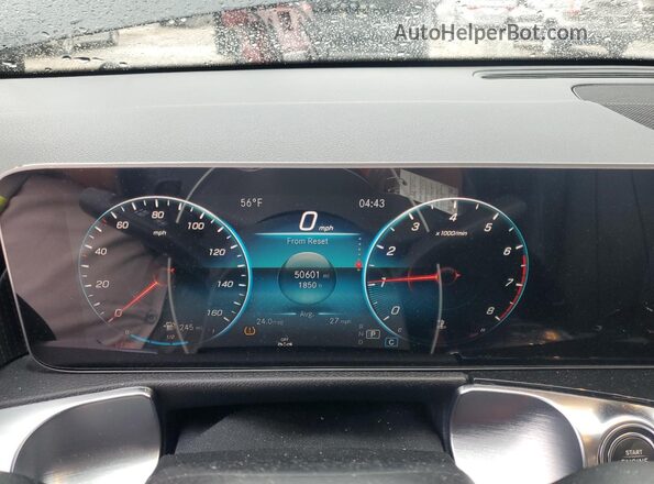 WDC4M4HB2LW007837 2020 MERCEDES-BENZ GLB-CLASS Black Սարքավորումների վահանակի տեսք