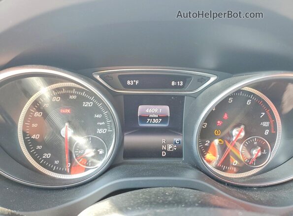 WDCTG4EB3JJ468580 2018 MERCEDES-BENZ GLA White Instrument cluster view
