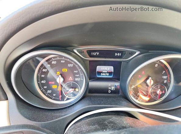 WDCTG4EB6JJ515195 2018 MERCEDES-BENZ GLA White Instrument cluster view