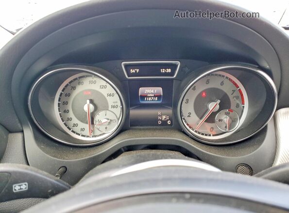 WDCTG4GBXGJ208277 2016 MERCEDES-BENZ GLA Gray Instrument cluster view