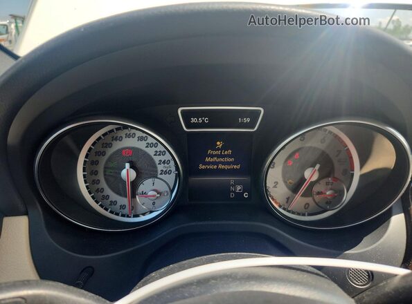 WDCTG4GBXGJ230070 2016 MERCEDES-BENZ 300 White Widok zestawu wskaźników