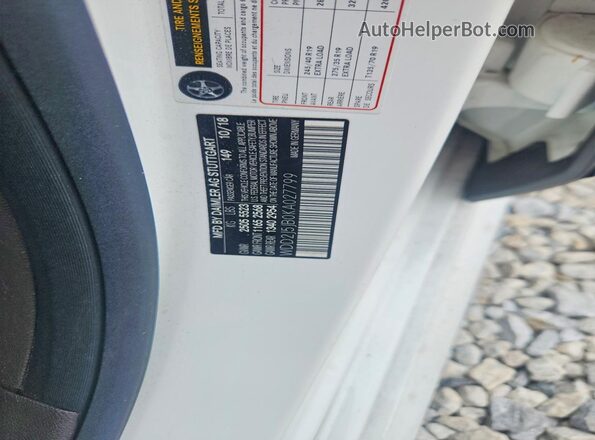 WDD2J5JB0KA027799 2019 MERCEDES-BENZ CLS-CLASS White VIN կոդի պիտակի տեսք