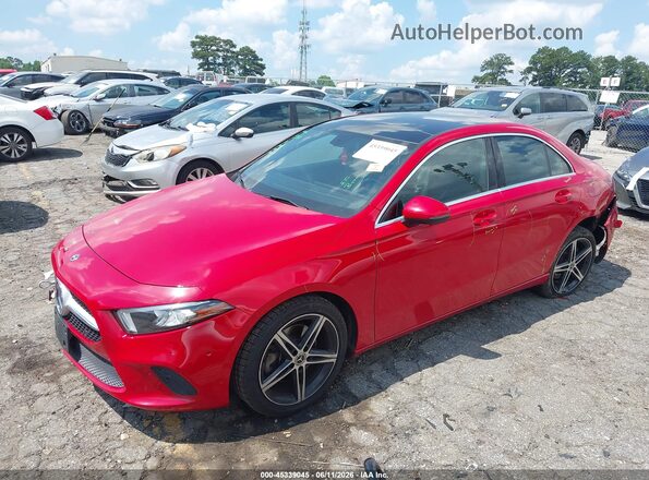 WDD3G4EB0KW026310 2019 MERCEDES-BENZ A 220 Red წინა მარცხენა ხედი სამი მეოთხედიდან