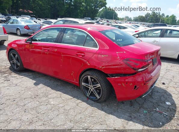 WDD3G4EB0KW026310 2019 MERCEDES-BENZ A 220 Red უკანა მარცხენა