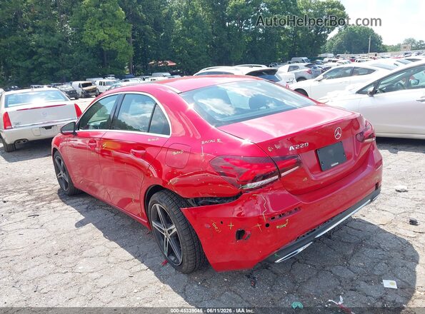 WDD3G4EB0KW026310 2019 MERCEDES-BENZ A 220 Red წინა ხედი