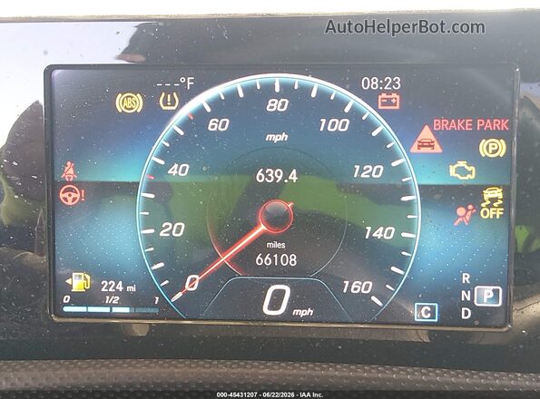WDD3G4EB5KW020390 2019 MERCEDES-BENZ A 220 Gray Հետևի նստատեղերի տեսք
