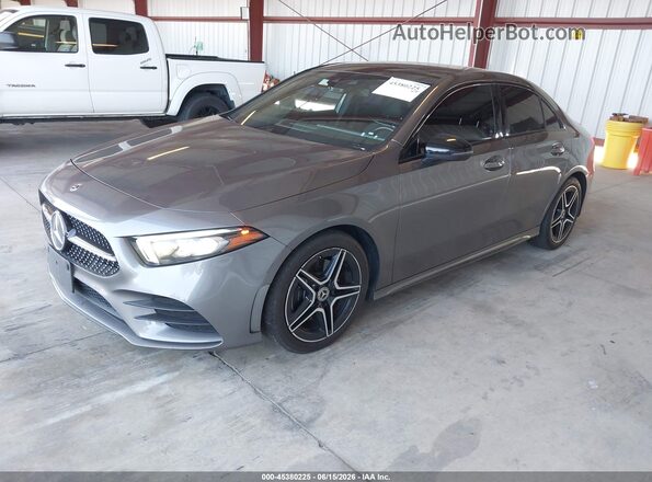 WDD3G4EBXKW001222 2019 MERCEDES-BENZ A 220 Gray Առջևի ձախ երեք քառորդ տեսարան