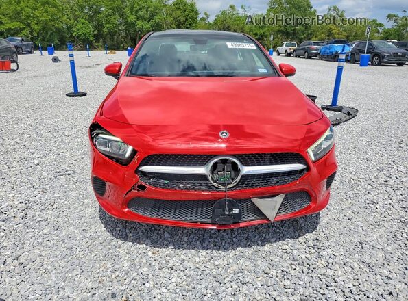 WDD3G4EBXKW015802 2019 MERCEDES-BENZ A-CLASS Red Vista frontal
