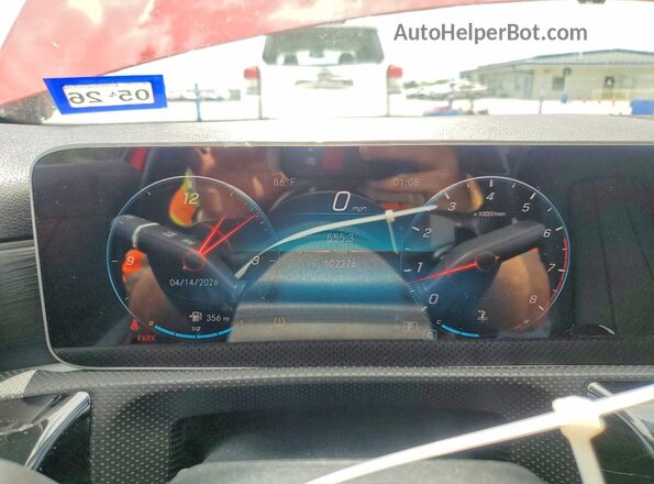 WDD3G4EBXKW015802 2019 MERCEDES-BENZ A-CLASS Red Vista del cuadro de instrumentos