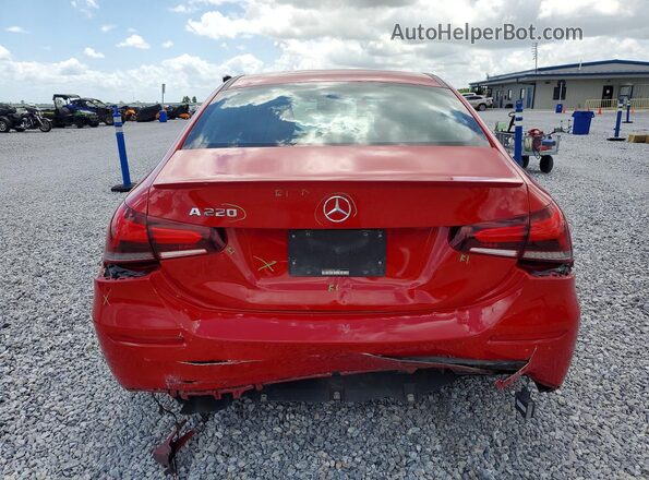 WDD3G4EBXKW015802 2019 MERCEDES-BENZ A-CLASS Red Vista trasera